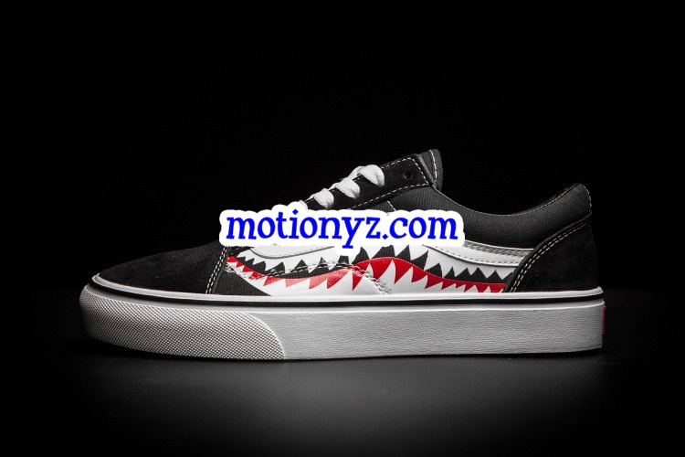 Vans Old Skool Shark Black White